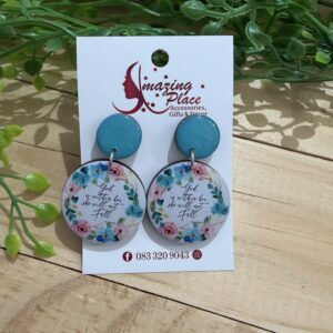 Turquoise Inspirational  Earrings