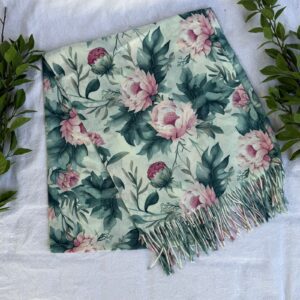 Rose & Mint Winter Scarf