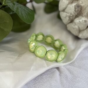 Green Rhinestone Bracelet