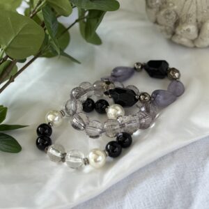 Black Bracelet Set