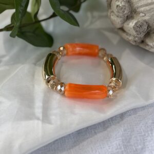 Orange And Gold Bracelet