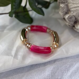 Pink And Gold Bracelet