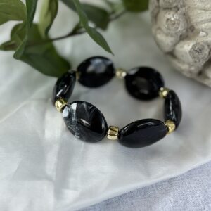 Black And Gold Bracelet