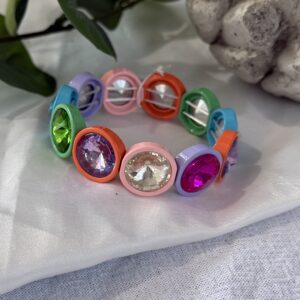Rainbow Rhinestone Bracelet