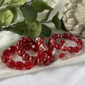 Red Bracelet Set