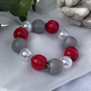 Red and Grey Bracelet