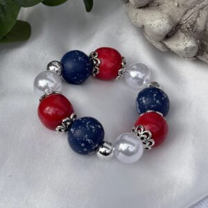 Red, White And Blue Bracelet