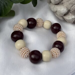 Brown And Cream Bracelet