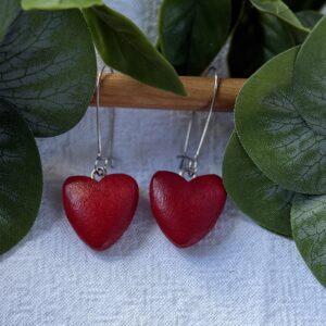 Red Heart Earrings
