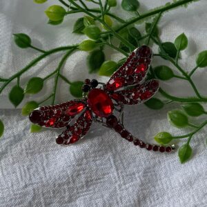 Red Dragonfly Brooch