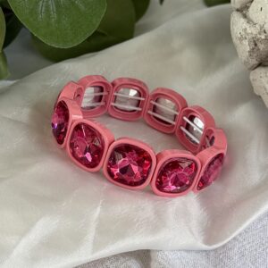 Pink Rhinestone Bracelet