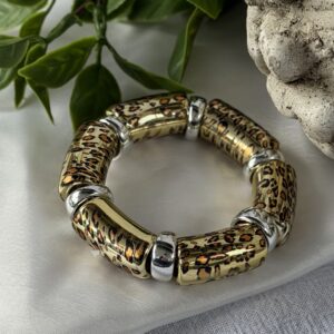 Gold Leopard Print Bracelet
