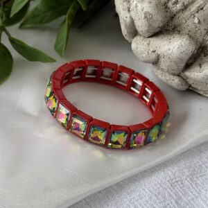 Red Rhinestone Bracelet