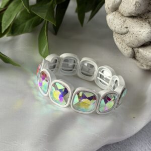 White Rhinestone Bracelet