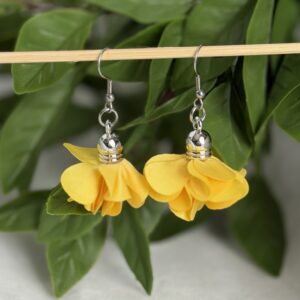 Yellow Petal Earrings