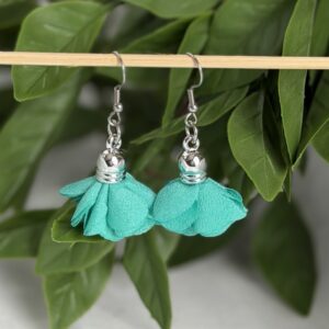 Turquoise Petal Earrings