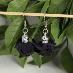 Black Petal Earrings