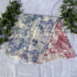 Pink And Blue Scarf