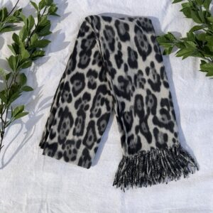 Dark Animal Print Scarf