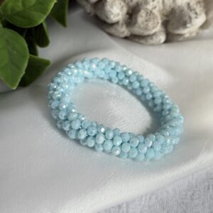 Light Blue Beaded Bracelet