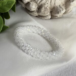 White Beaded Bracelet