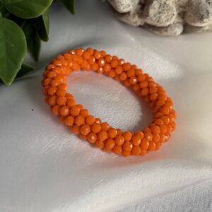 Orange Beaded Bracelet