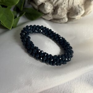 Deep Blue Beaded Bracelet