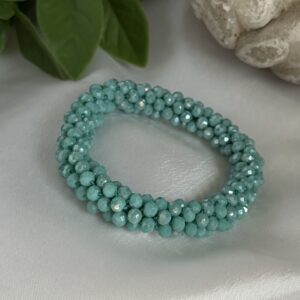 Teal Beaded Bracelet
