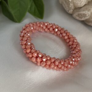Salmon Beaded Bracelet