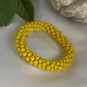 Yellow Beaded Bracelet