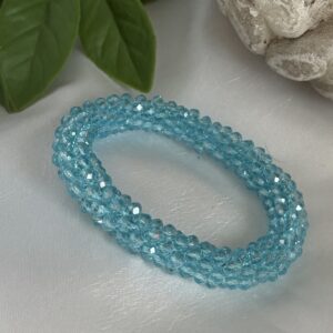 Light Blue Beaded Bracelet