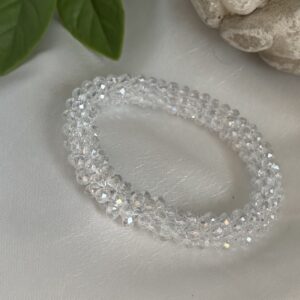 White Beaded Bracelet