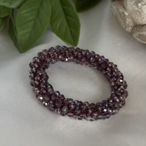 Plum Beaded Bracelet