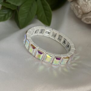 White Rhinestone Bracelet