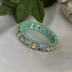 Teal Rhinestone Bracelet