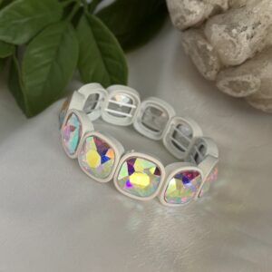White Rhinestone Bracelet