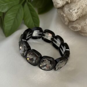 Black Rhinestone Bracelet