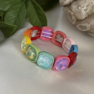 Rainbow Rhinestone Bracelet