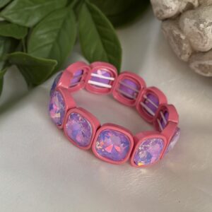 Pink-ish Purple Rhinestone Bracelet