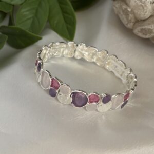 Purple And Pink Circle Bracelet