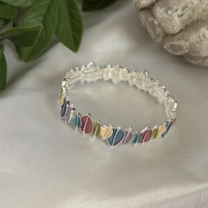 Multi Colou Leaf Bracelet