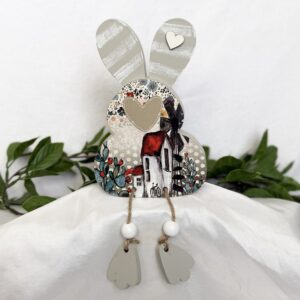 Wooden Sitting Bunny