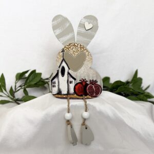 Wooden Sitting Bunny