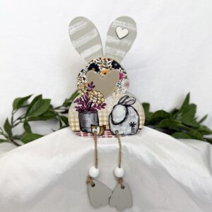 Wooden Sitting Bunny