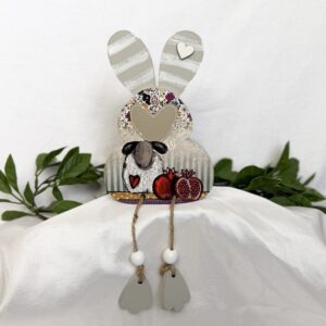 Wooden Sitting Bunny