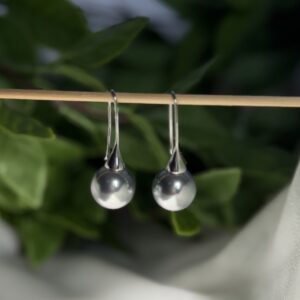 Silver Ball Earrings