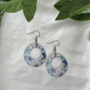 Clear Acrylic Butterfly Earrings