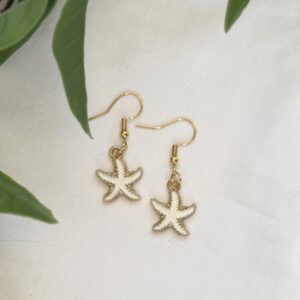 Gold Starfish Earrings