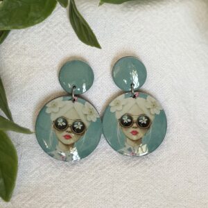 Teal Earrings