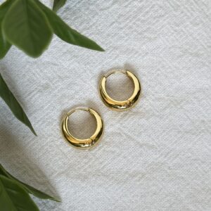 Gold 18mm Hoop Earrings